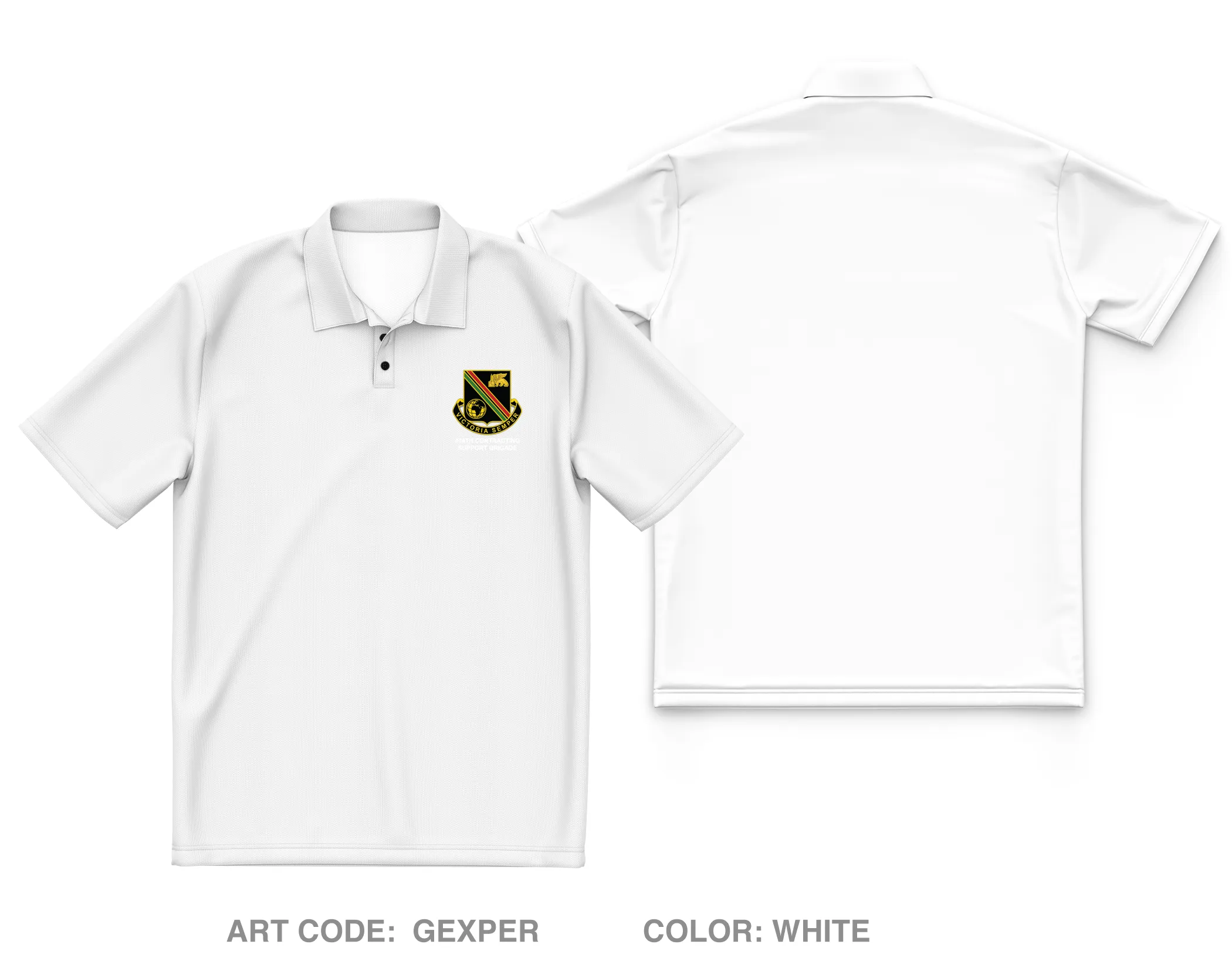414th Contracting Support Brigade Core Men's SS Performance Polo - GEXPER