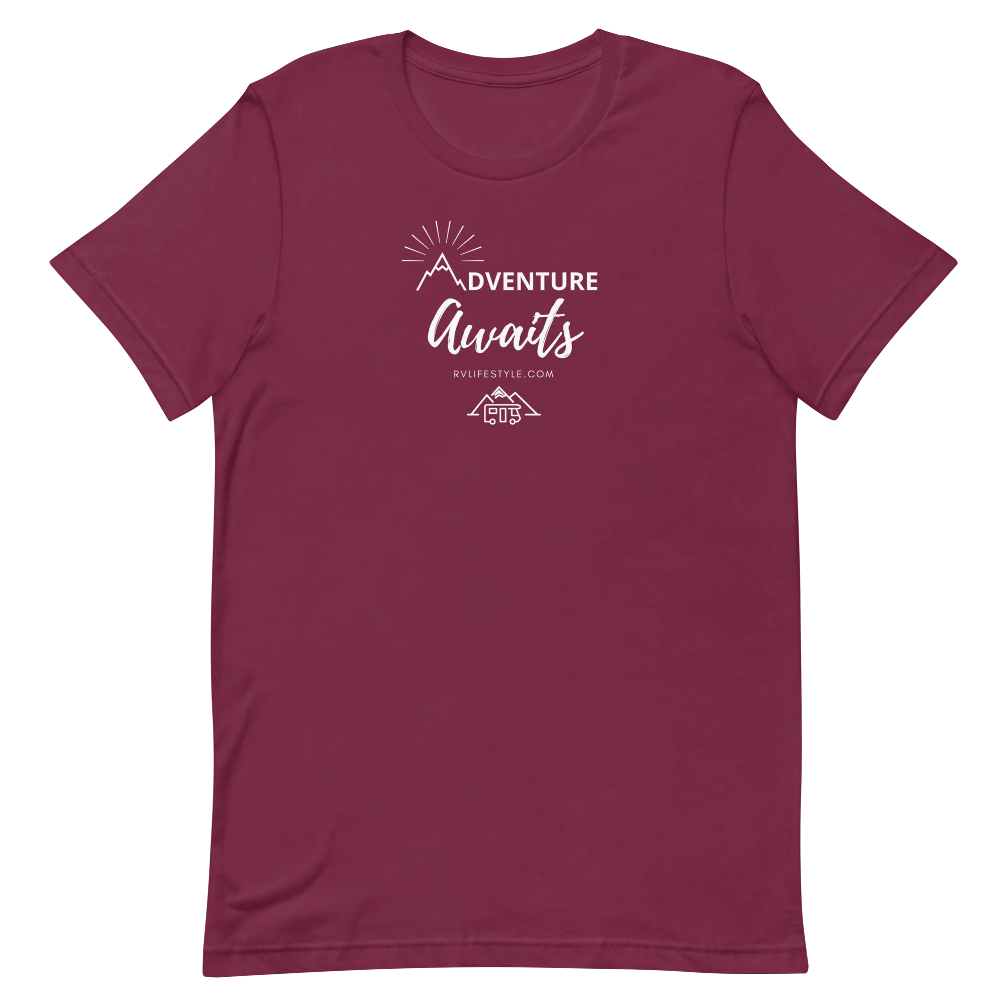 Adventure Awaits - Short-Sleeve Men and Women's T-Shirt