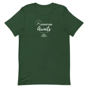 Adventure Awaits - Short-Sleeve Men and Women's T-Shirt