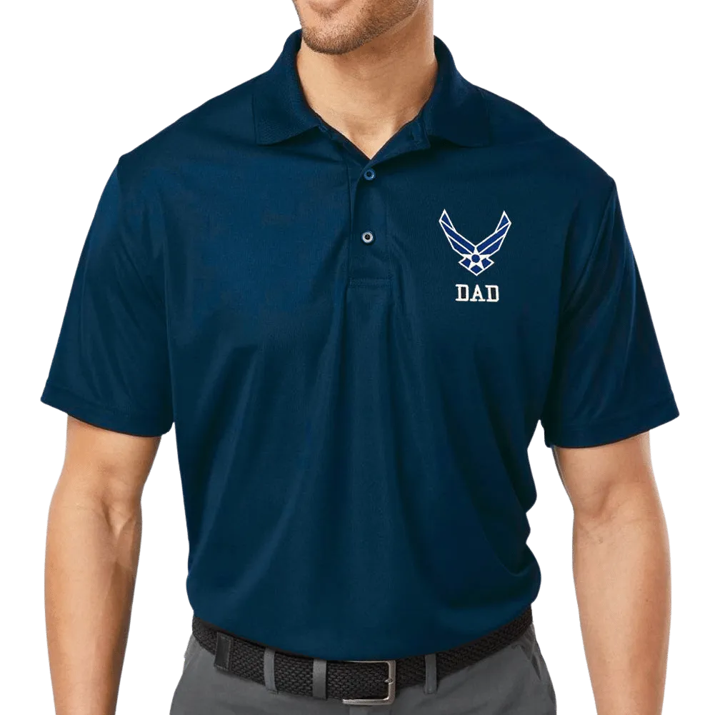 Air Force Dad Polo (Navy)