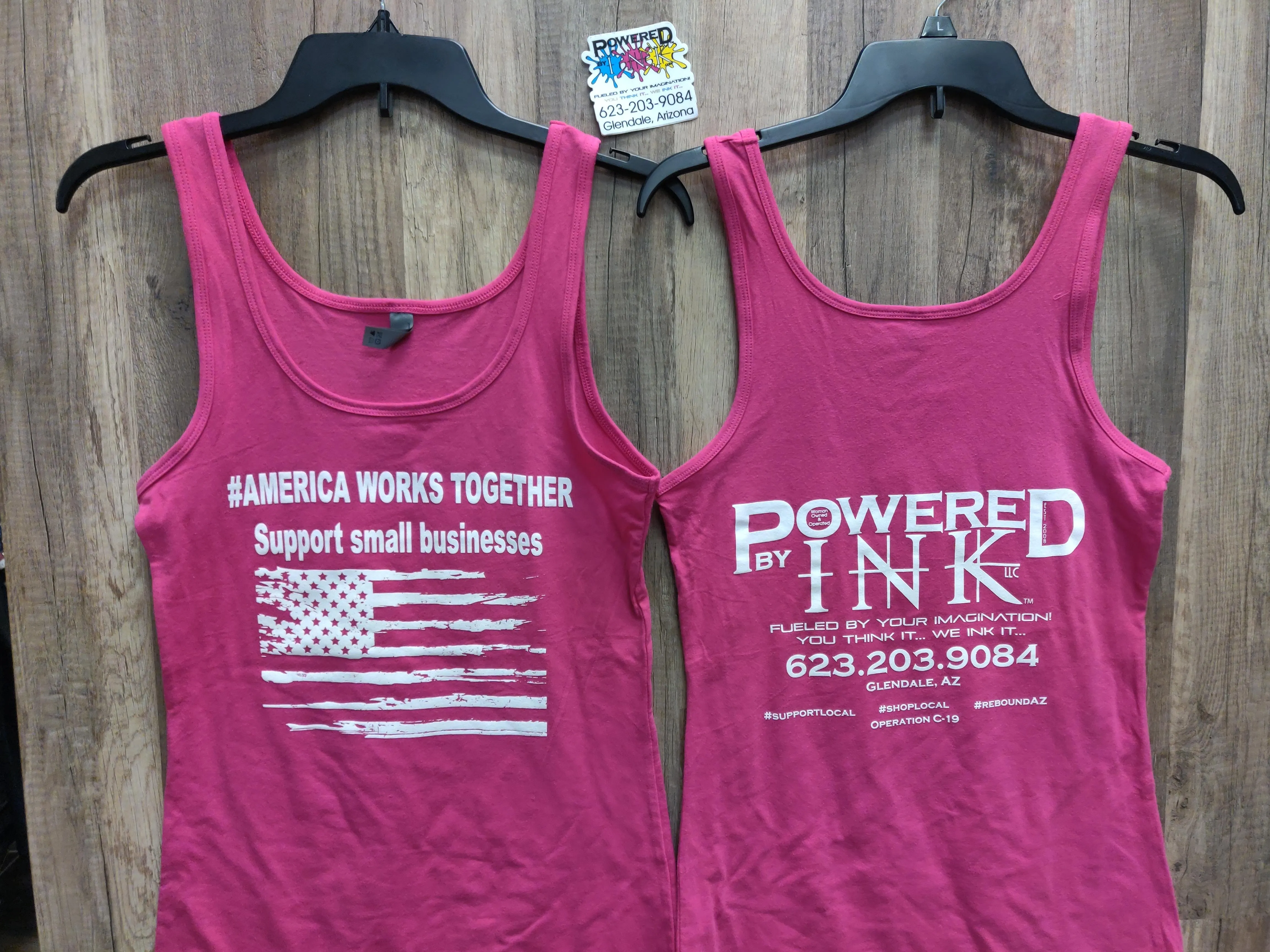 America Works Together - Powered By Ink T-shirts