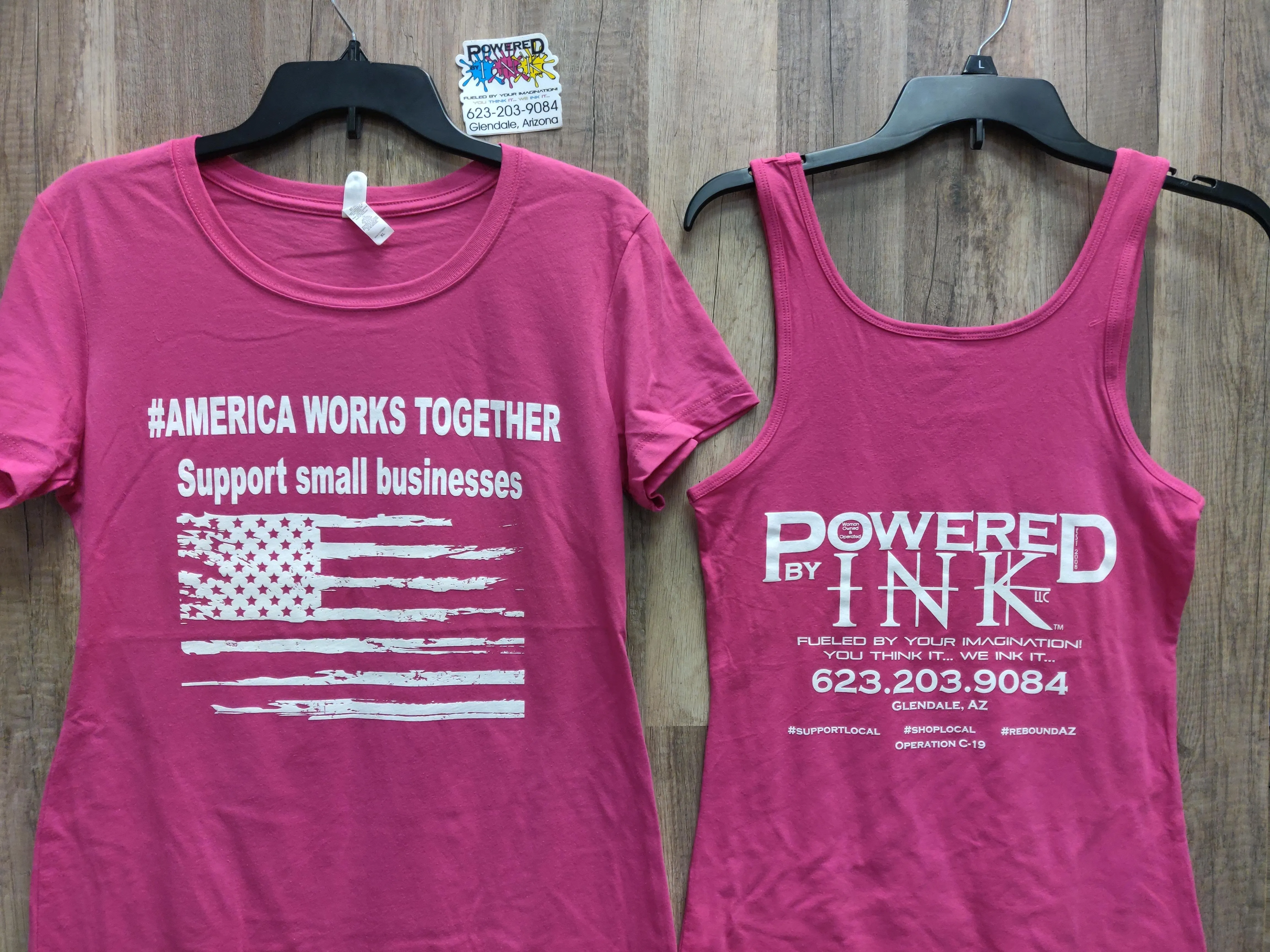 America Works Together - Powered By Ink T-shirts