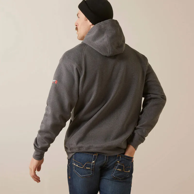 Ariat Men's Flame Resistant Rev Pullover Workwear Hoodie Charcoal - 10046643