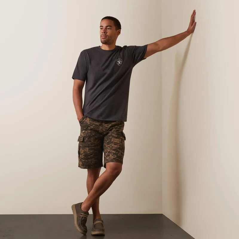 Ariat Tonal Camo Flag Men's T-Shirt | 10044778