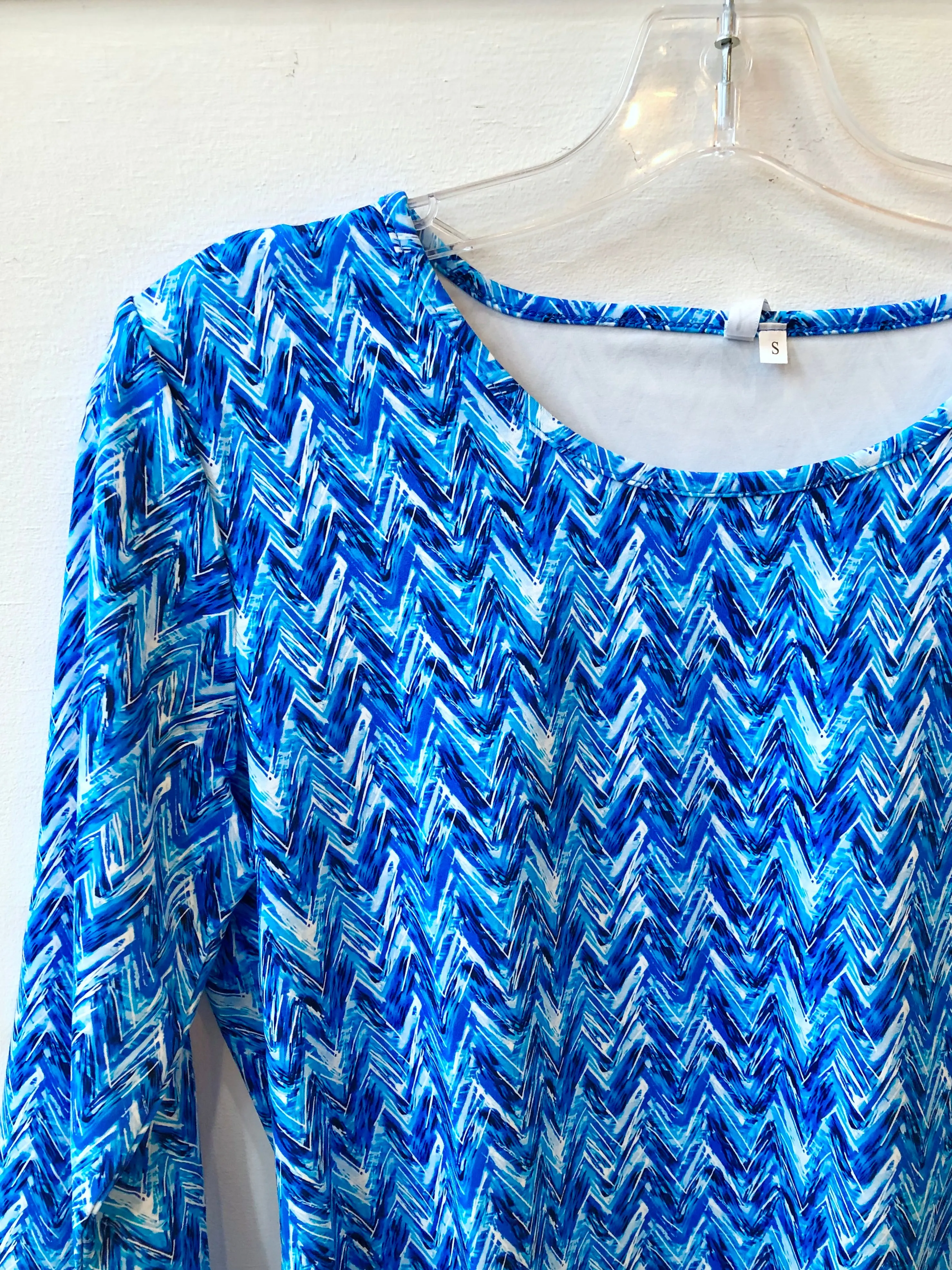 Asymmetric Scoop Neck Top - CHBL FINAL SALE