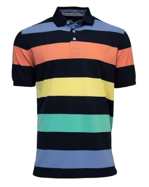 Back Bay Multi Block Stripe Polo