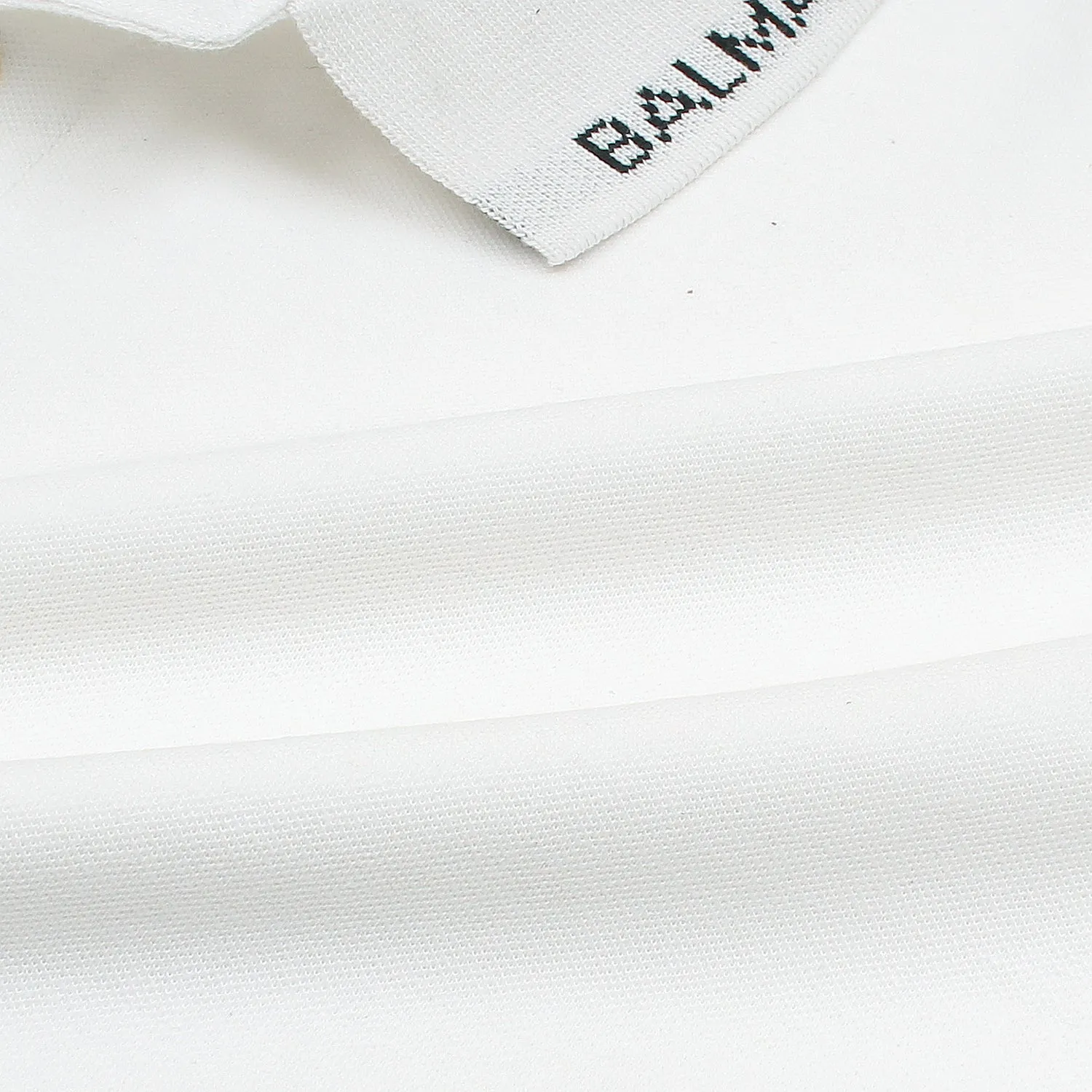 Balmain Basic White Polo Shirt