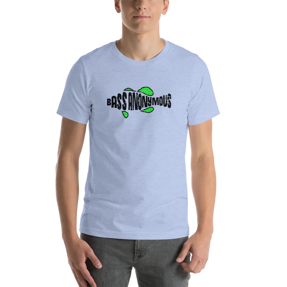 Bass Anonymous Jesus "The first fish finder" Black w green logo