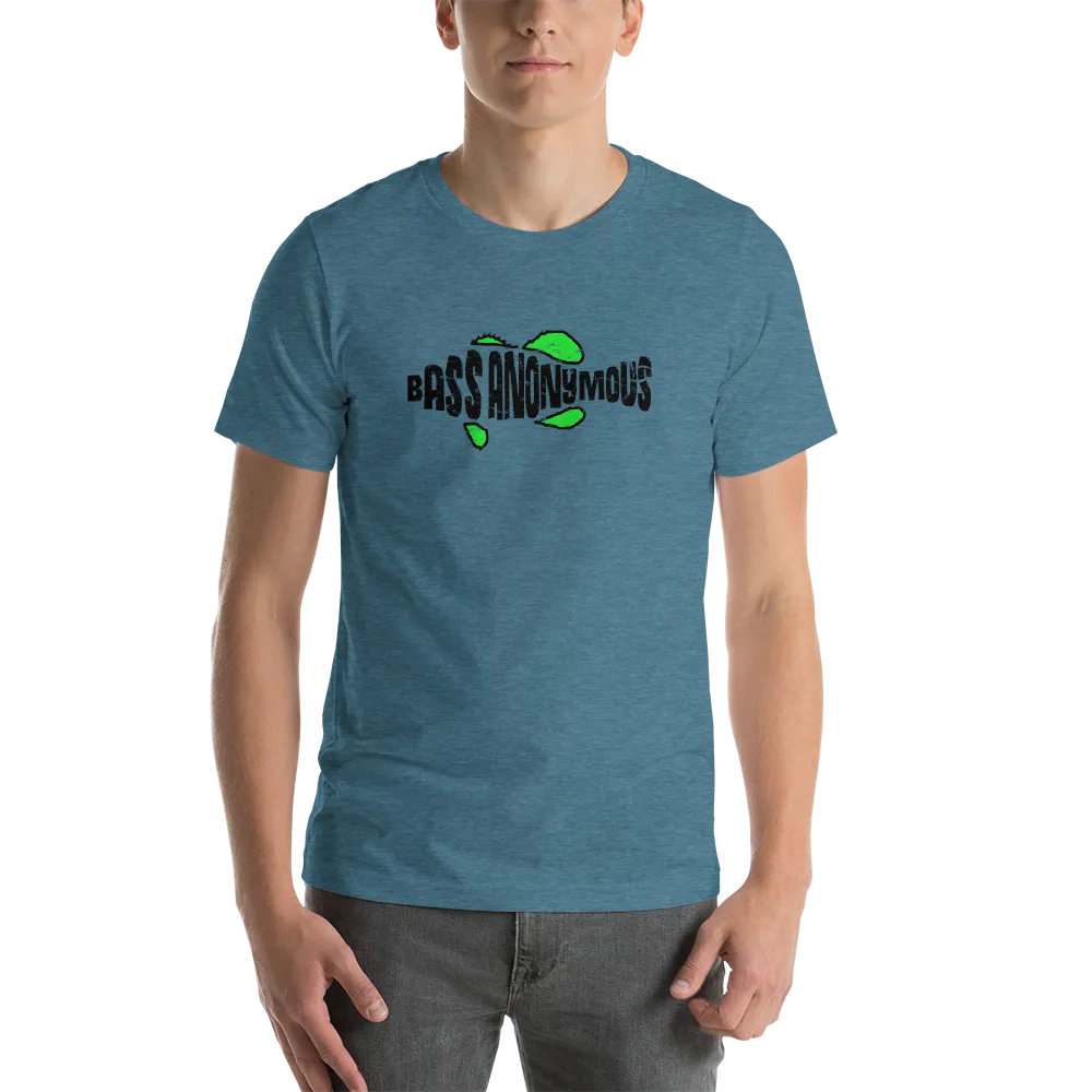 Bass Anonymous Jesus "The first fish finder" Black w green logo
