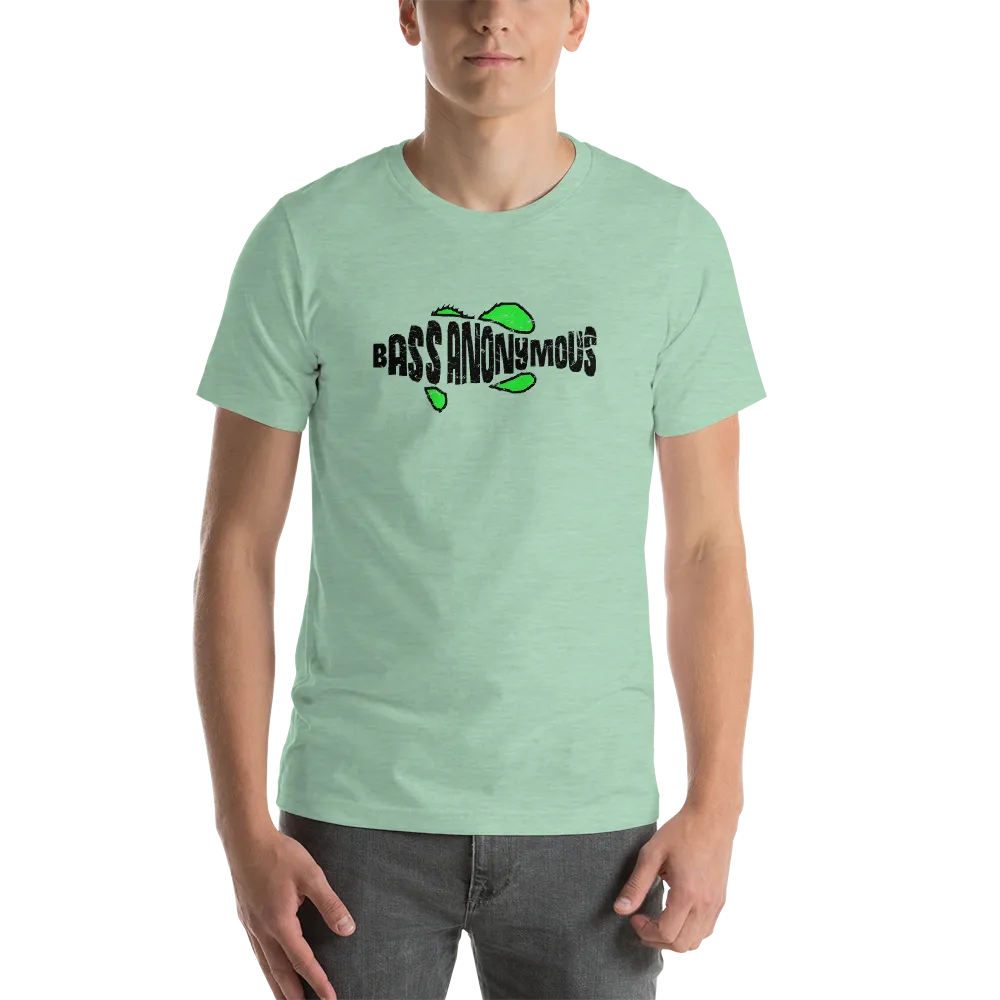 Bass Anonymous Jesus "The first fish finder" Black w green logo