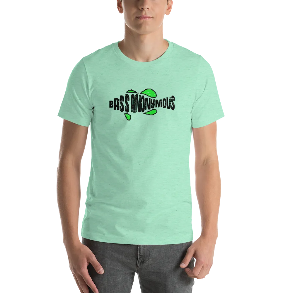 Bass Anonymous Jesus "The first fish finder" Black w green logo
