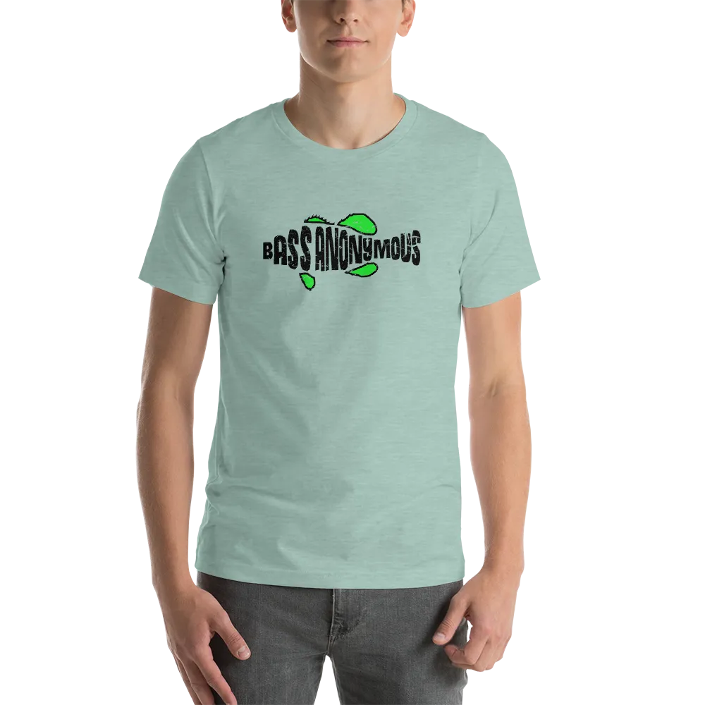 Bass Anonymous Jesus "The first fish finder" Black w green logo