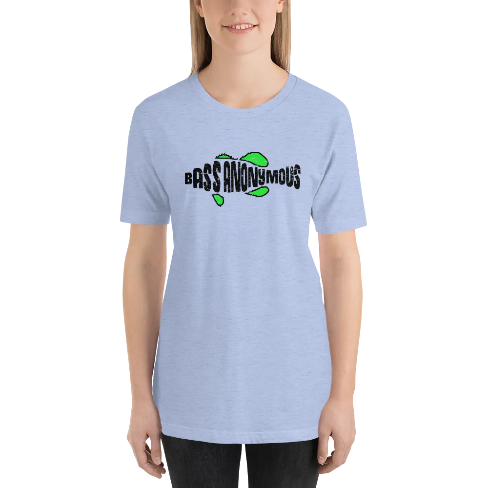 Bass Anonymous Jesus "The first fish finder" Black w green logo
