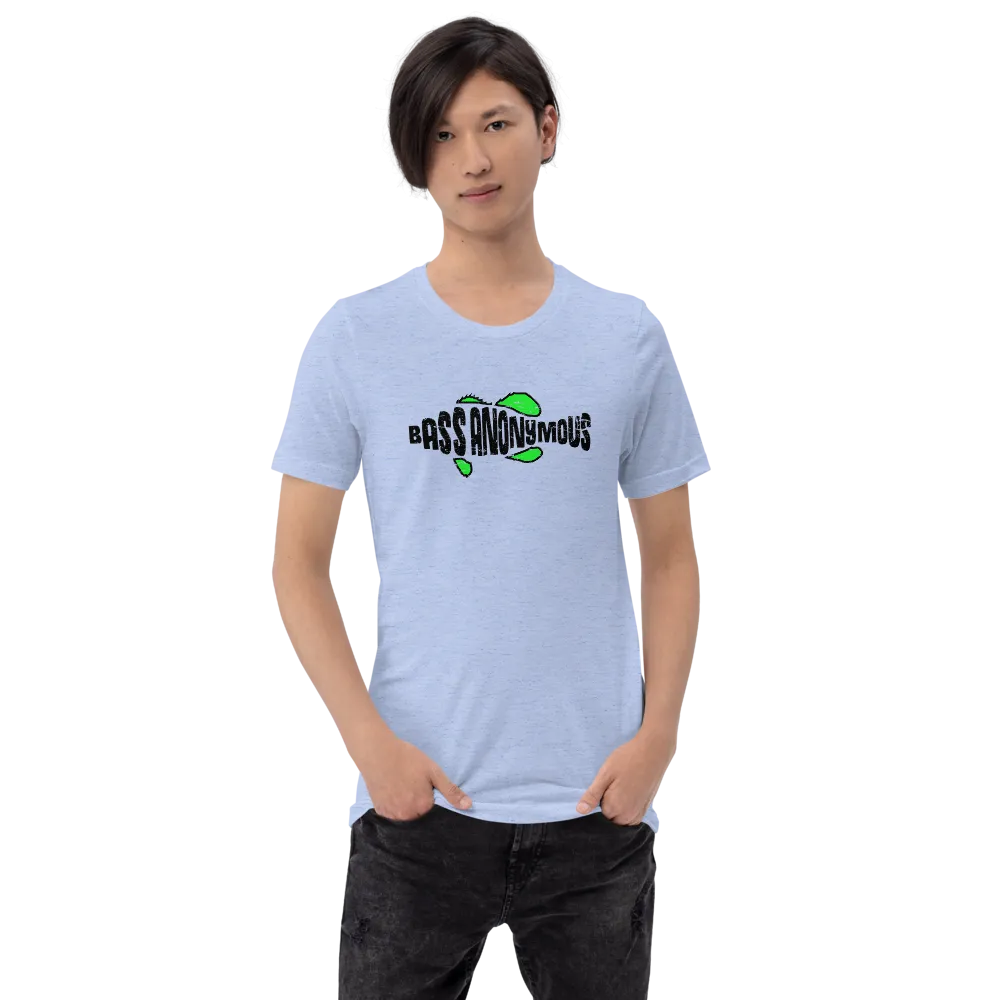 Bass Anonymous Jesus "The first fish finder" Black w green logo
