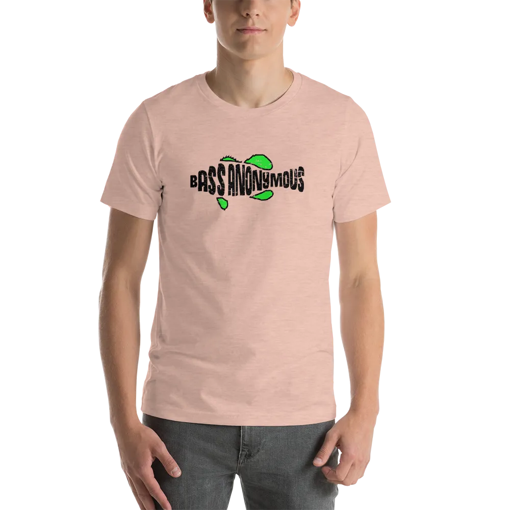 Bass Anonymous Jesus "The first fish finder" Black w green logo