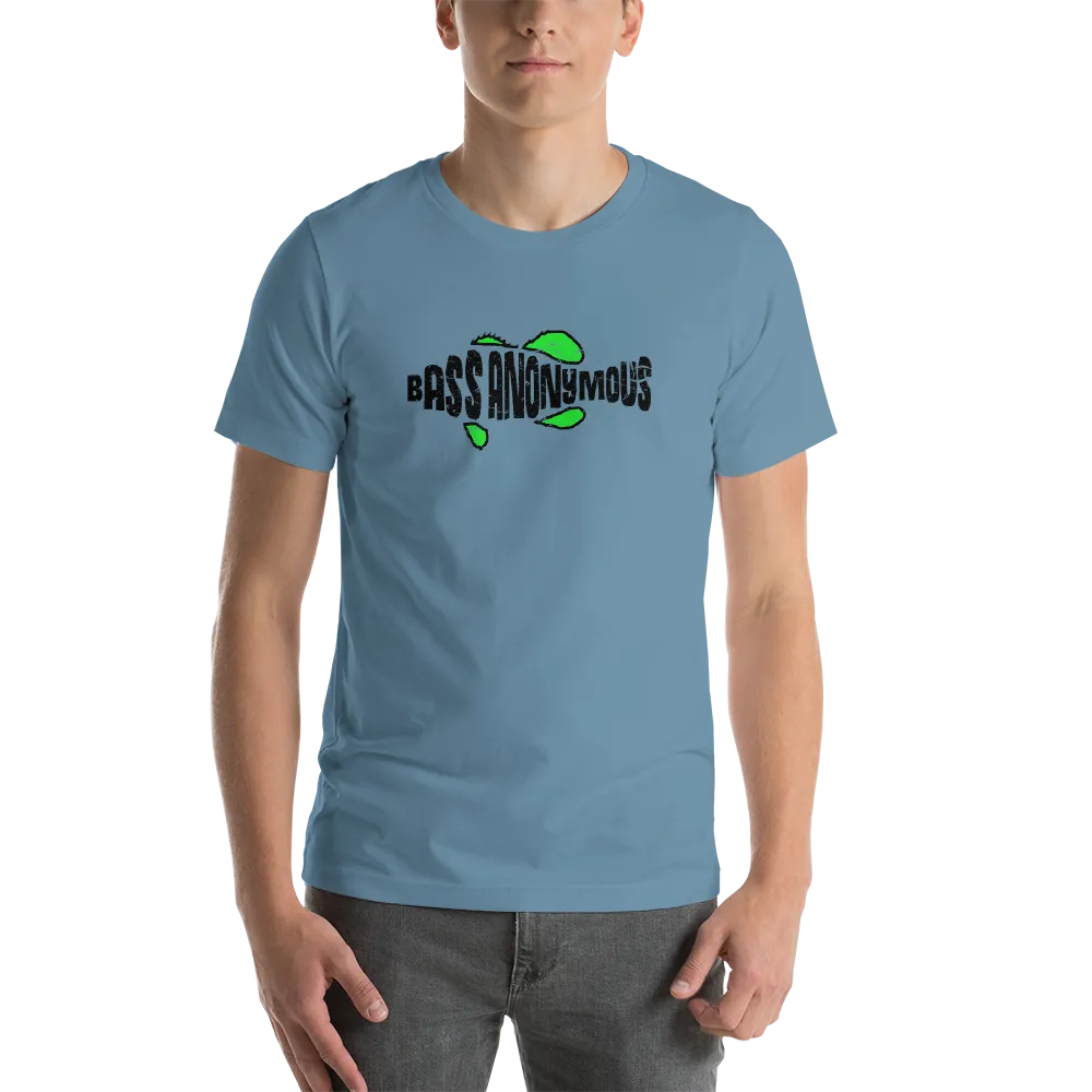 Bass Anonymous Jesus "The first fish finder" Black w green logo