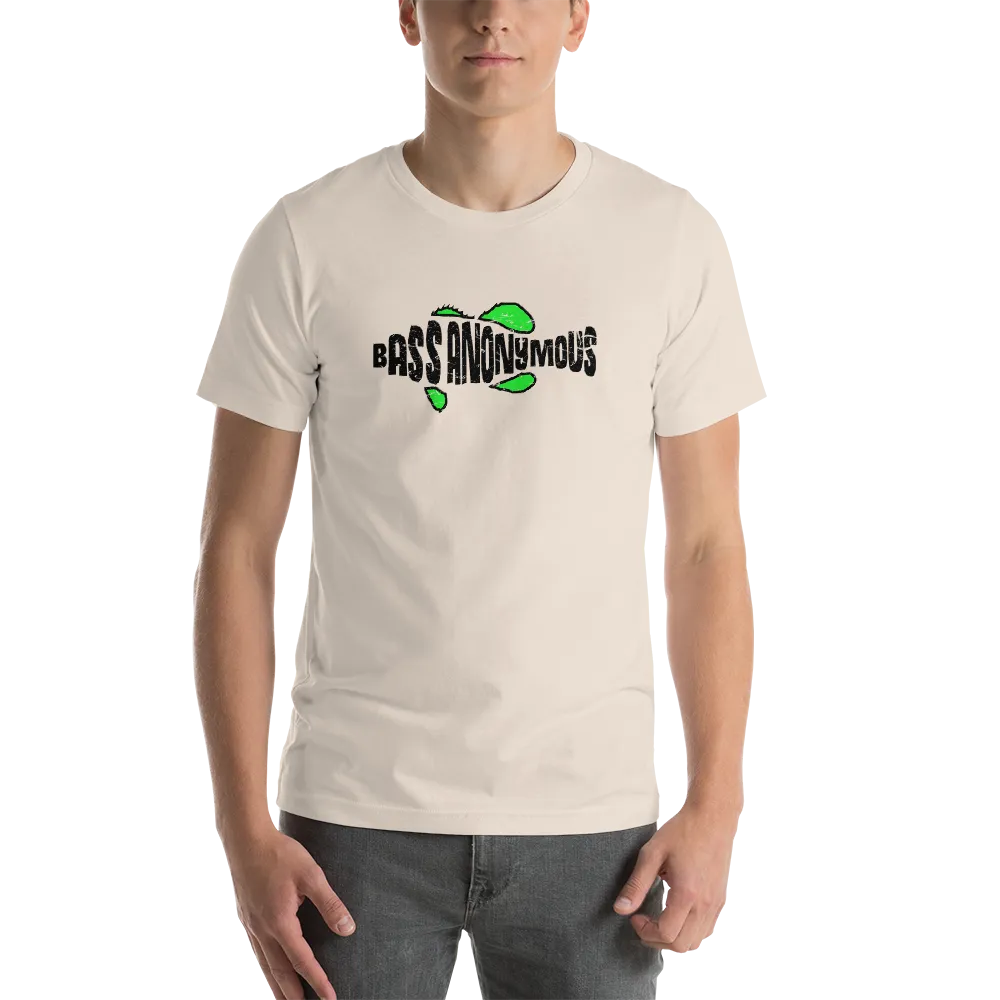 Bass Anonymous Jesus "The first fish finder" Black w green logo