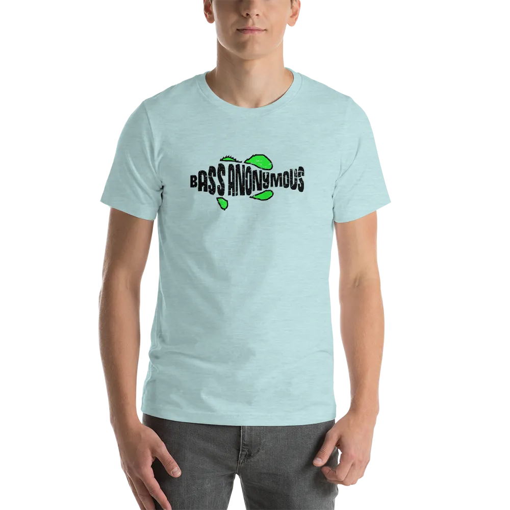 Bass Anonymous Jesus "The first fish finder" Black w green logo