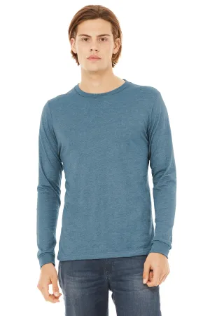 BELLA CANVAS Unisex Triblend Long Sleeve Tee BC3513 Denim Triblend