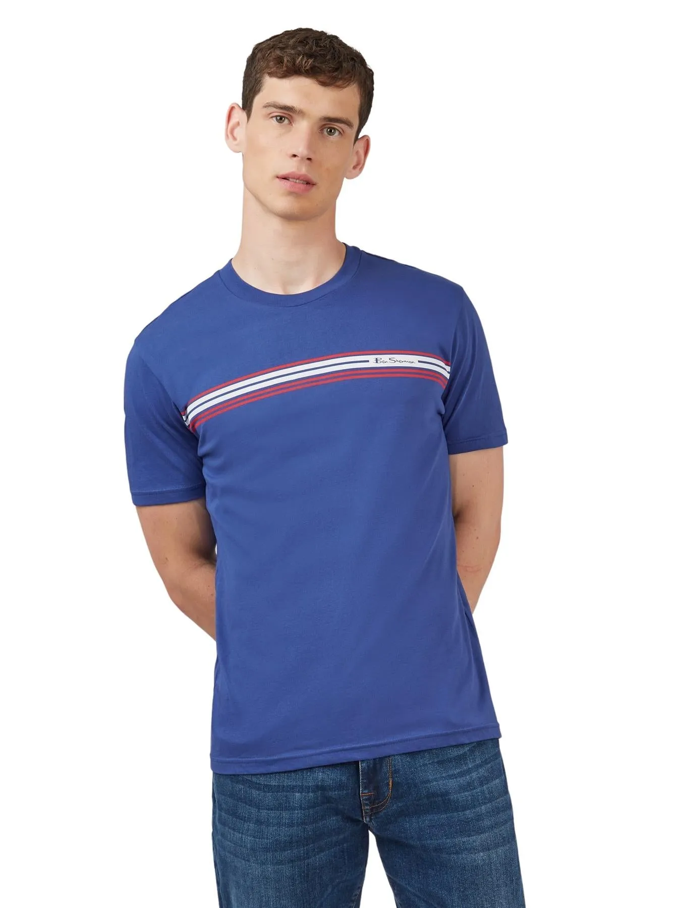 Ben Sherman Men's Plus Size Signature Stripe T-Shirt 2XL to 5XL