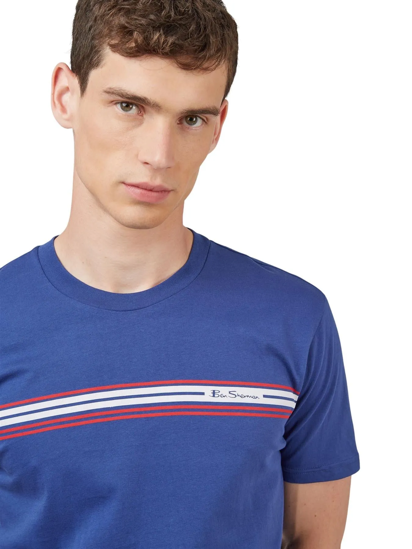 Ben Sherman Men's Plus Size Signature Stripe T-Shirt 2XL to 5XL