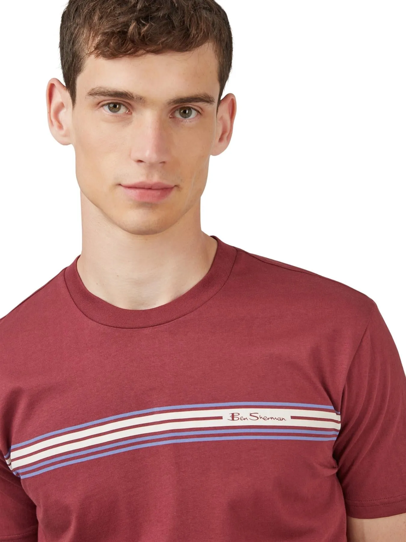 Ben Sherman Men's Plus Size Signature Stripe T-Shirt 2XL to 5XL
