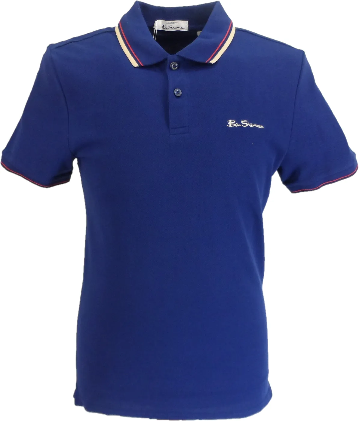 Ben Sherman Men's Signature Twilight Denim 100% Cotton Polo Shirt