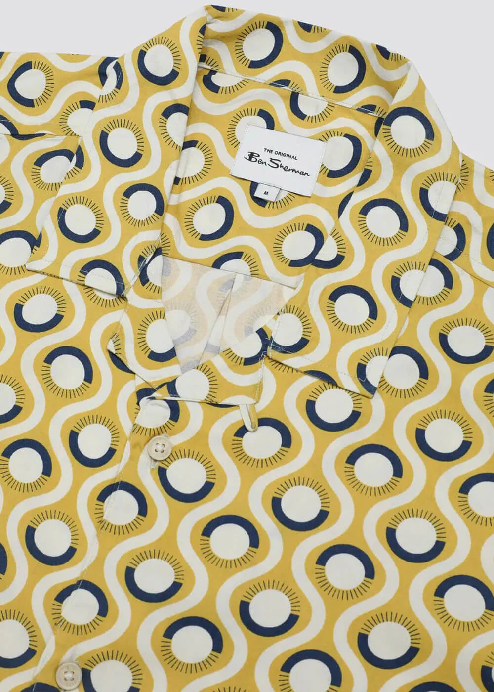 Ben Sherman Retro Geo Shirt Sunflower Yellow