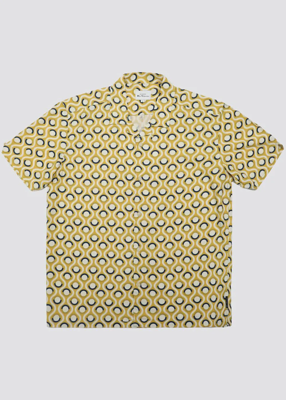 Ben Sherman Retro Geo Shirt Sunflower Yellow