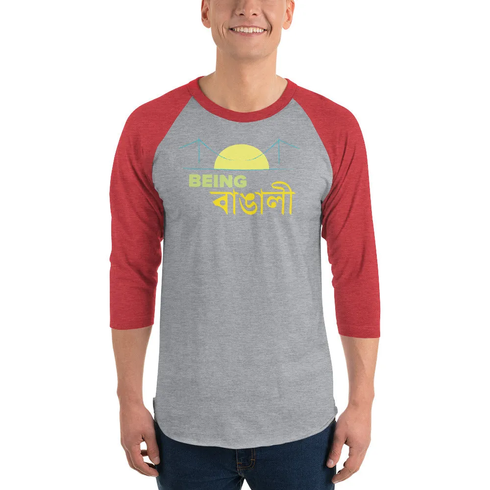 Bengali Unisex Fine Jersey Raglan Tee   - Being Bangali