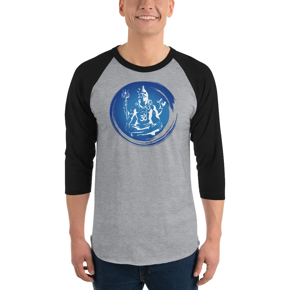 Bengali Unisex Fine Jersey Raglan Tee - Om