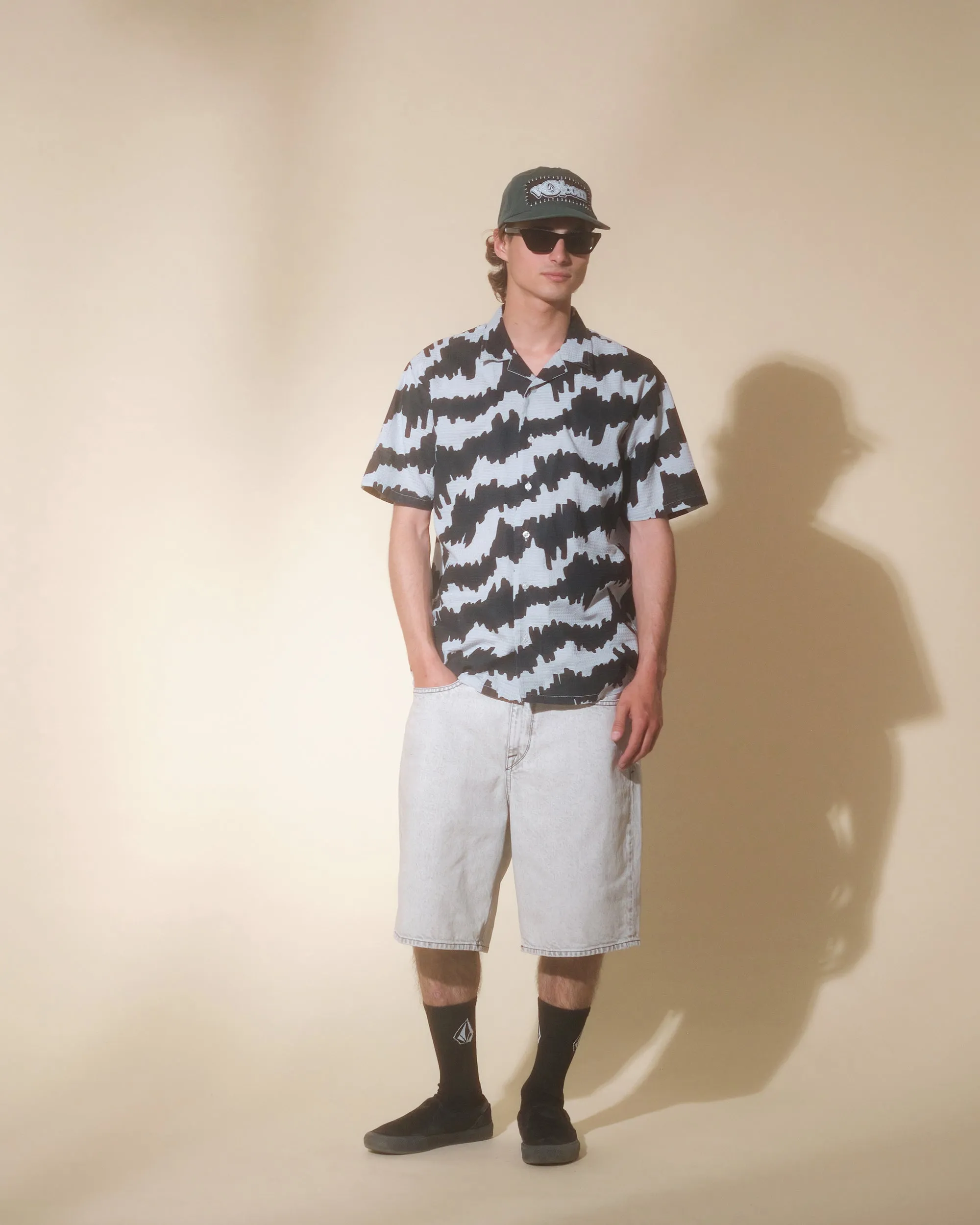 Billow Denim Short - BONE