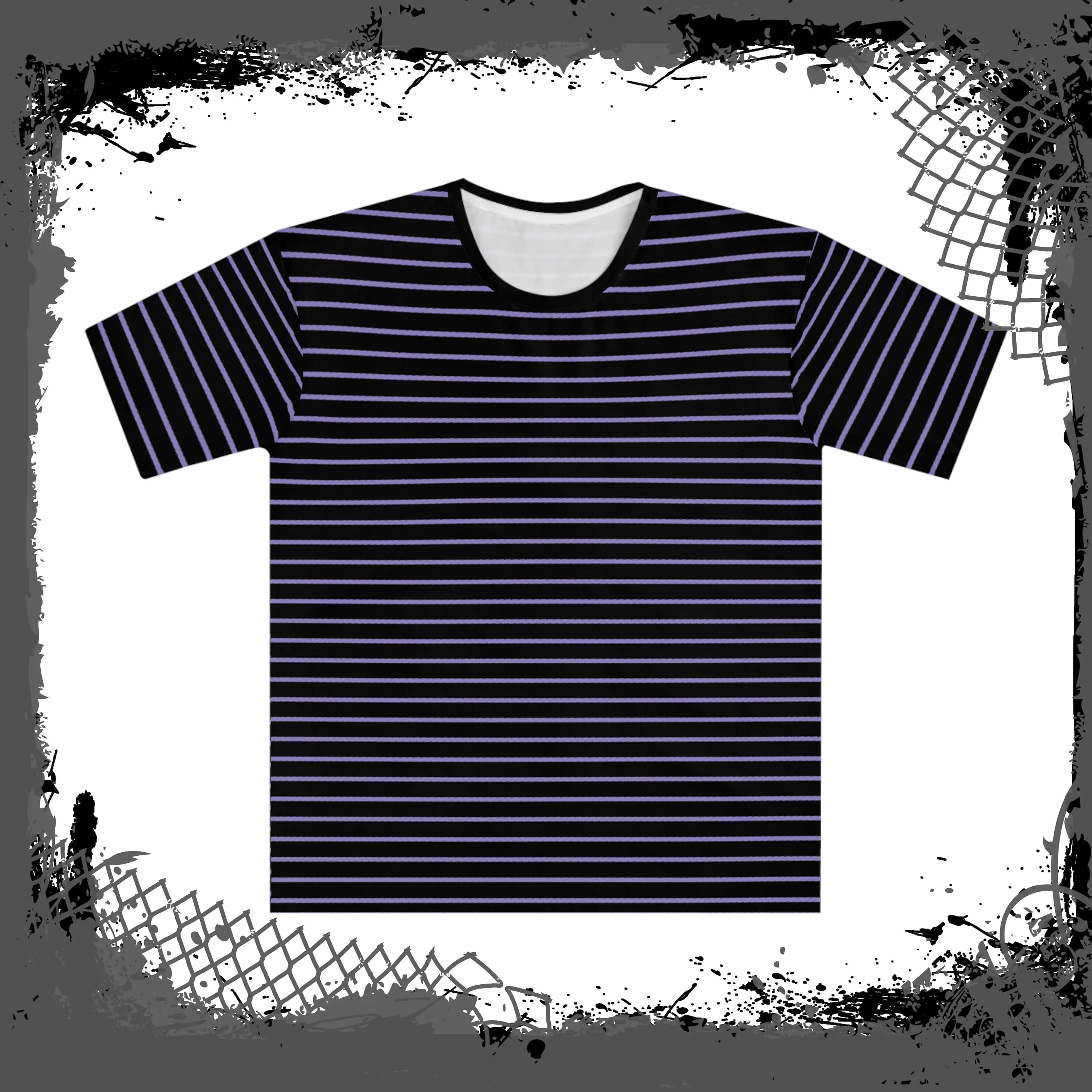 BLK/LAV "Grilled" Loose Tee