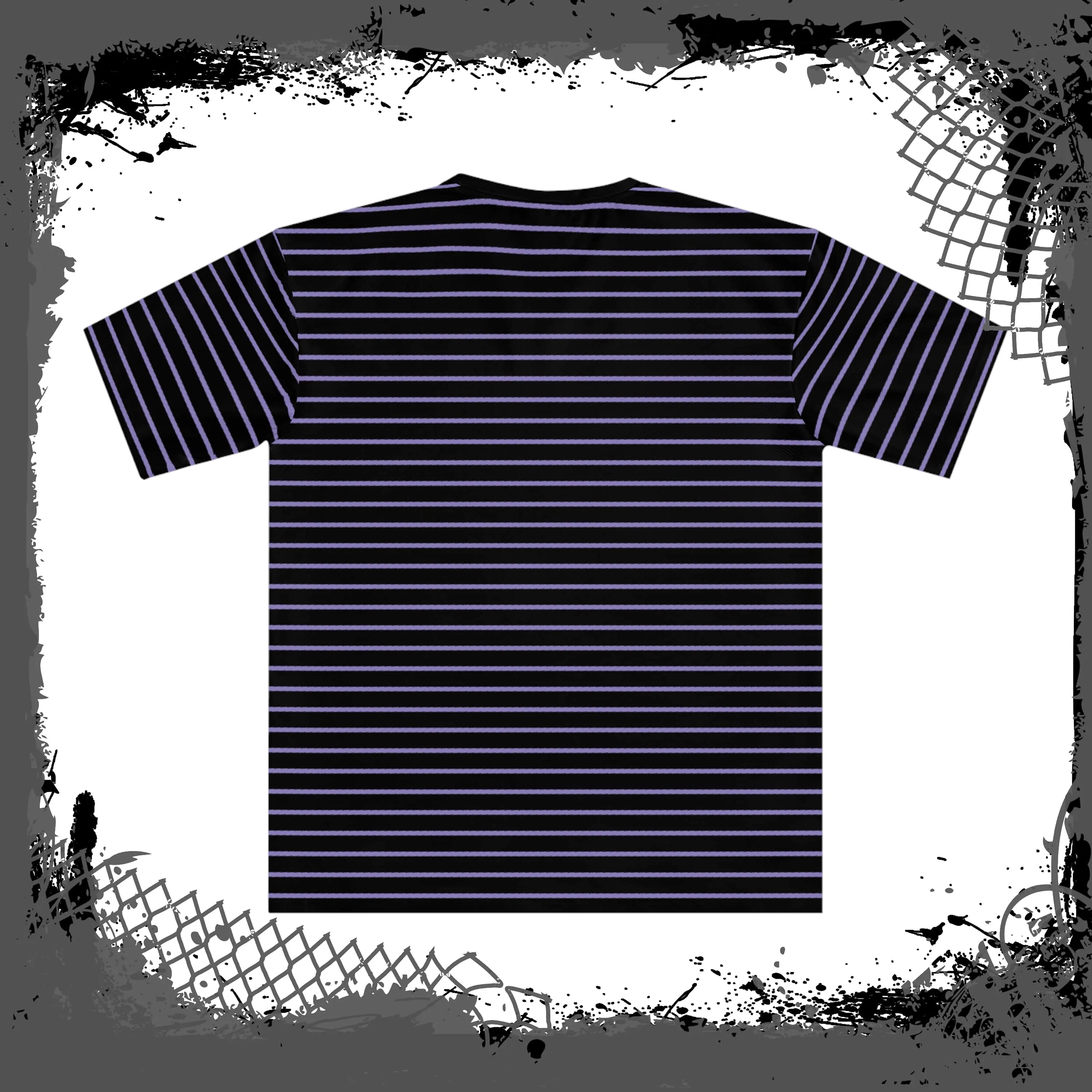 BLK/LAV "Grilled" Loose Tee