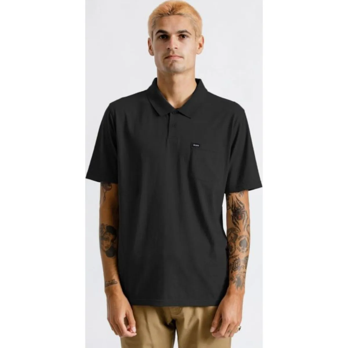 Carlos S/S Pocket Polo - Grey