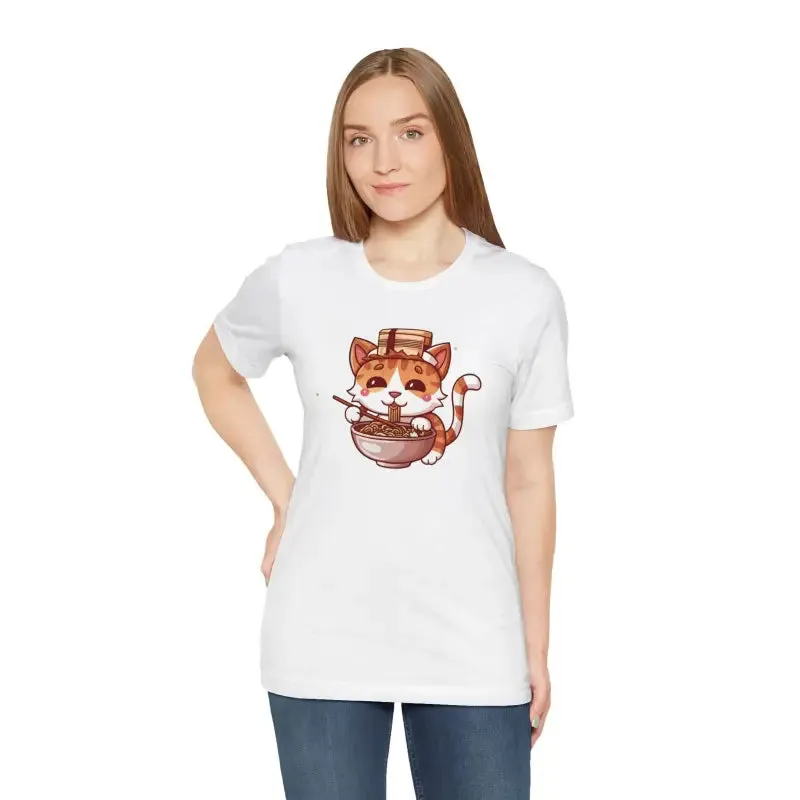 Cat t Shirt Unisex Jersey Short Sleeve Fun