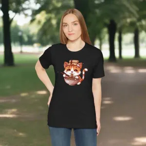 Cat t Shirt Unisex Jersey Short Sleeve Fun
