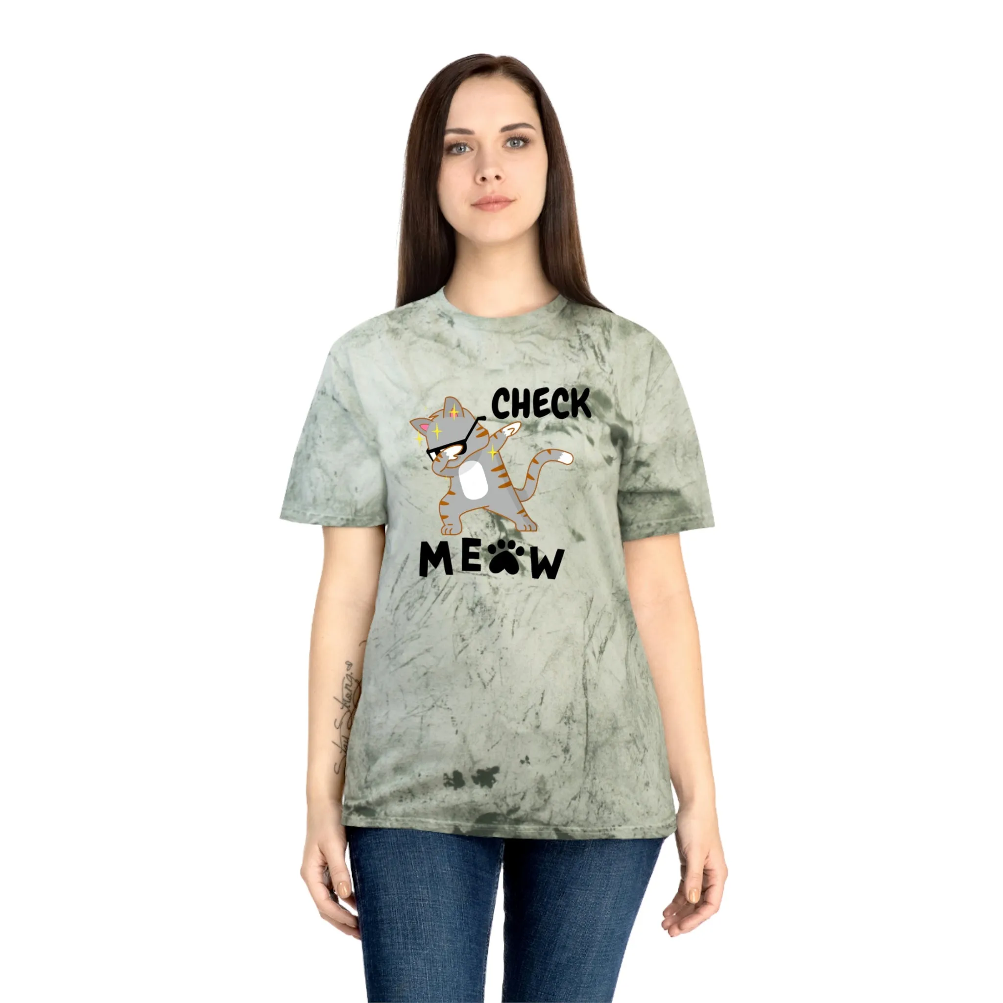Check Meow Graphic Tee