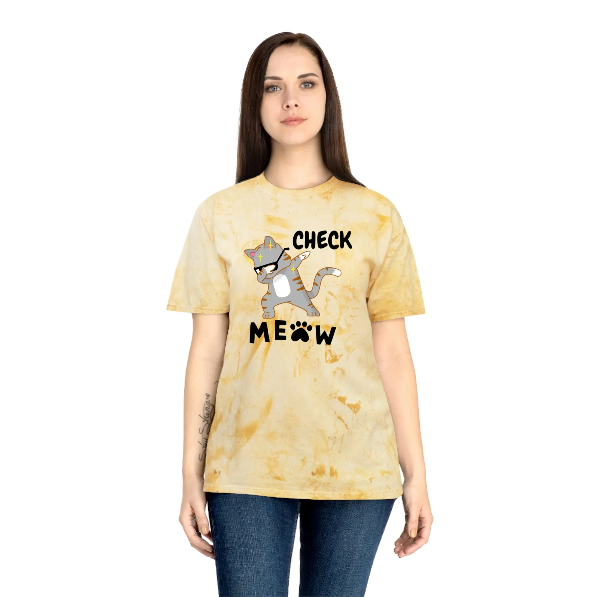 Check Meow Graphic Tee