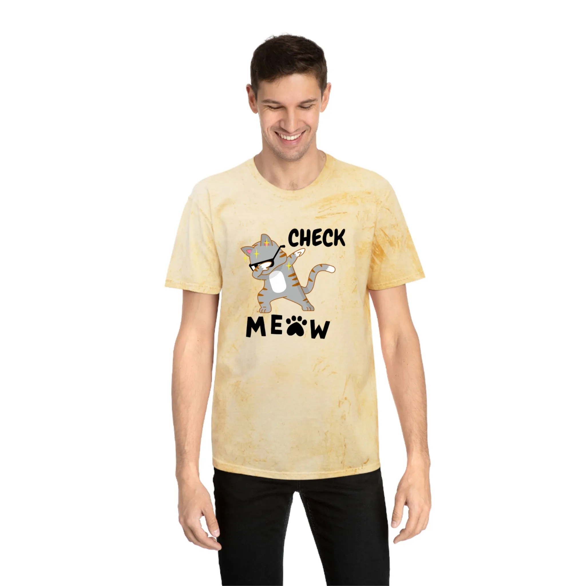 Check Meow Graphic Tee