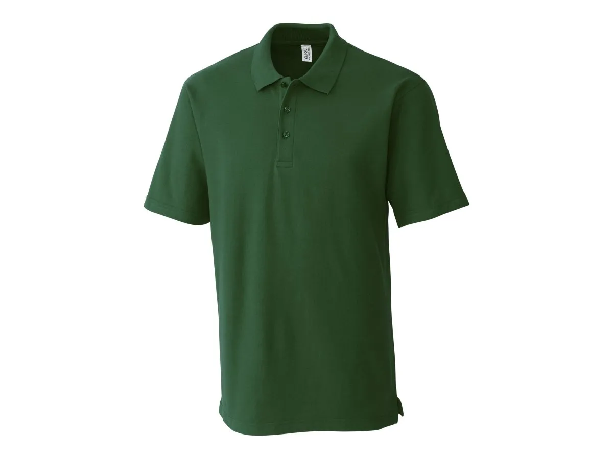 Clique Men's Addison All Cotton Pique Short Sleeve Polo