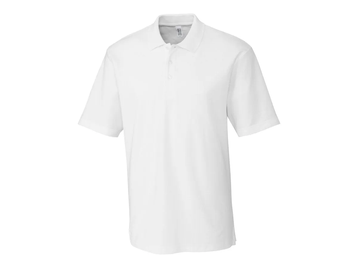 Clique Men's Addison All Cotton Pique Short Sleeve Polo