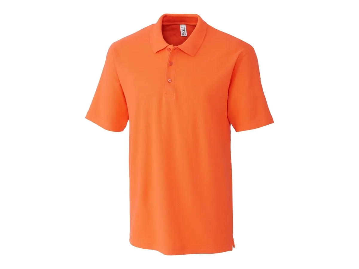 Clique Men's Addison All Cotton Pique Short Sleeve Polo