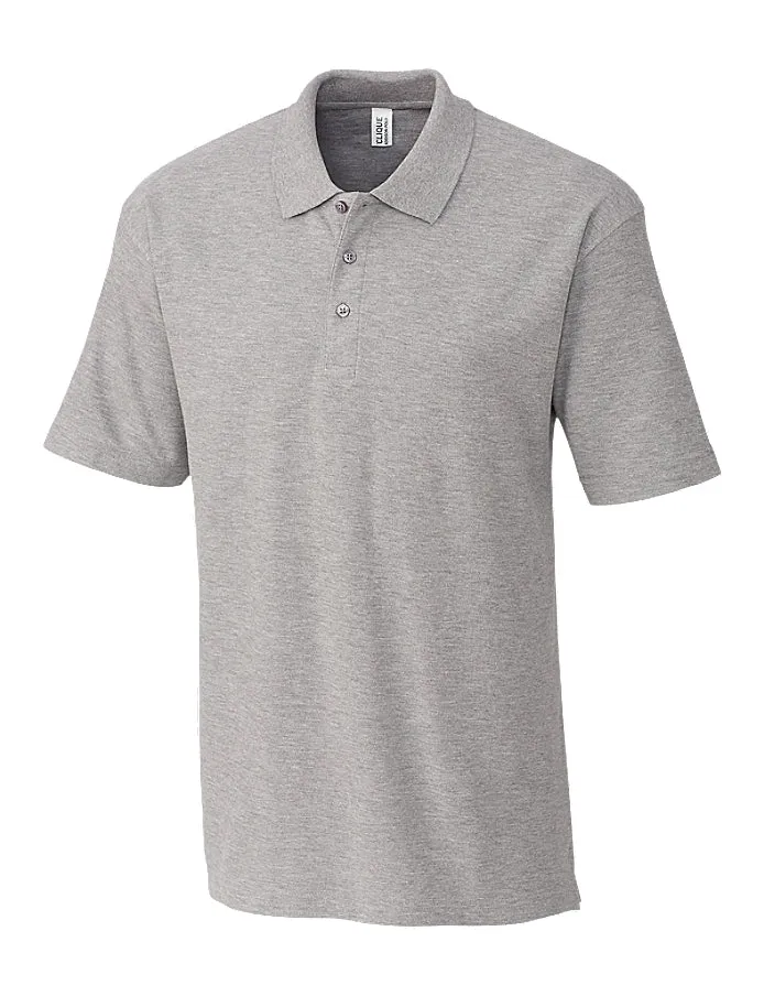 Clique Men's Addison All Cotton Pique Short Sleeve Polo