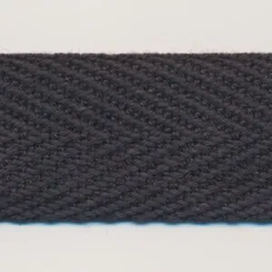 Cotton Herringbone Tape #102 Carbon Gray