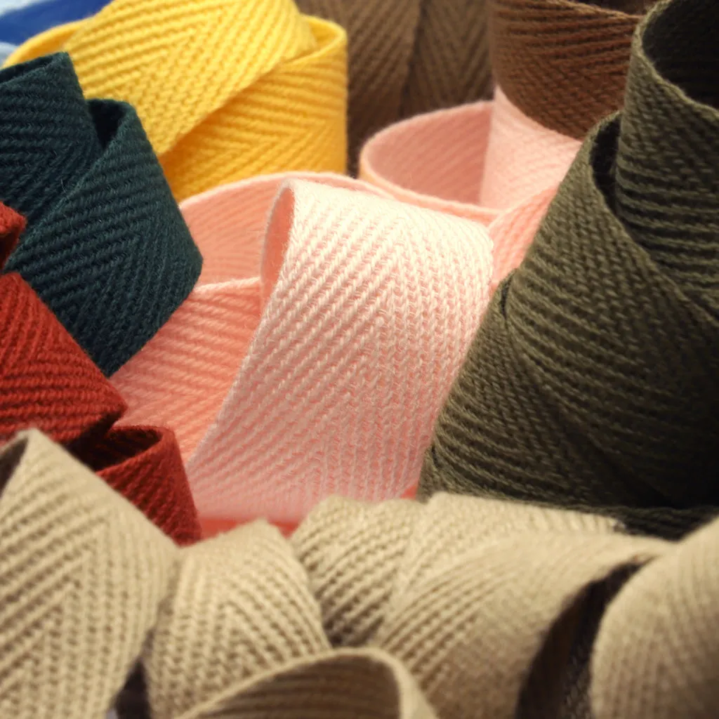 Cotton Herringbone Tape #67 Grapefruit