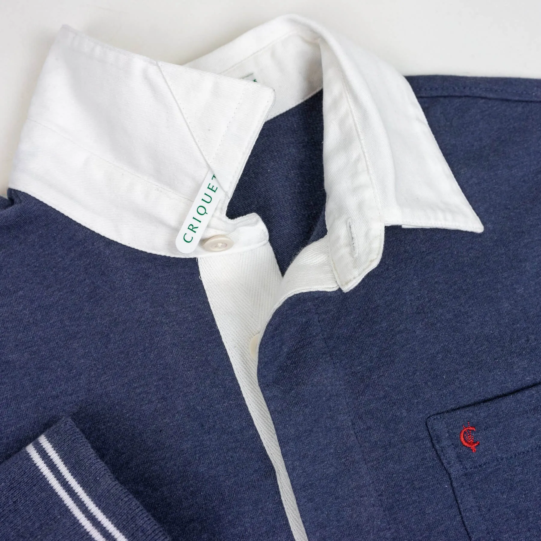 Criquet Rugby Shirt - Heather Navy