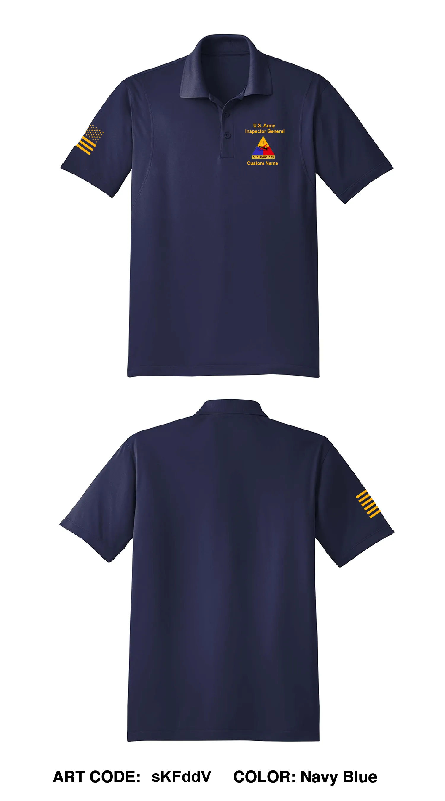 CUSTOM 1AD Inspector General Core Men's SS Performance Polo - sKFddV