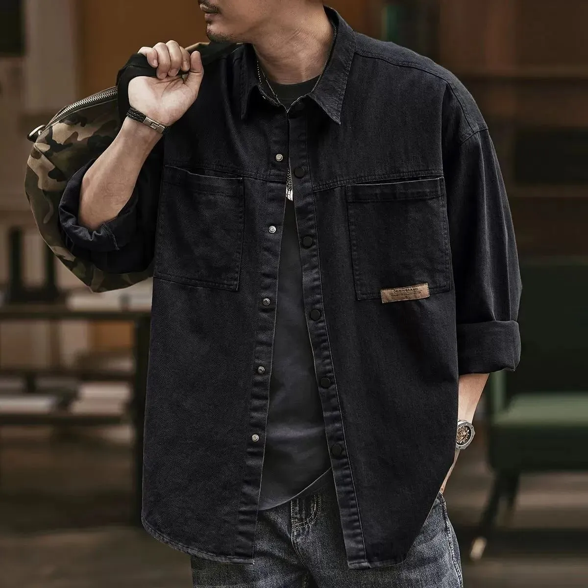 Damian™ | Retro Style Oversized Overshirt
