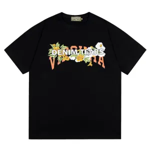 Denim Tears Letter Print T-Shirts